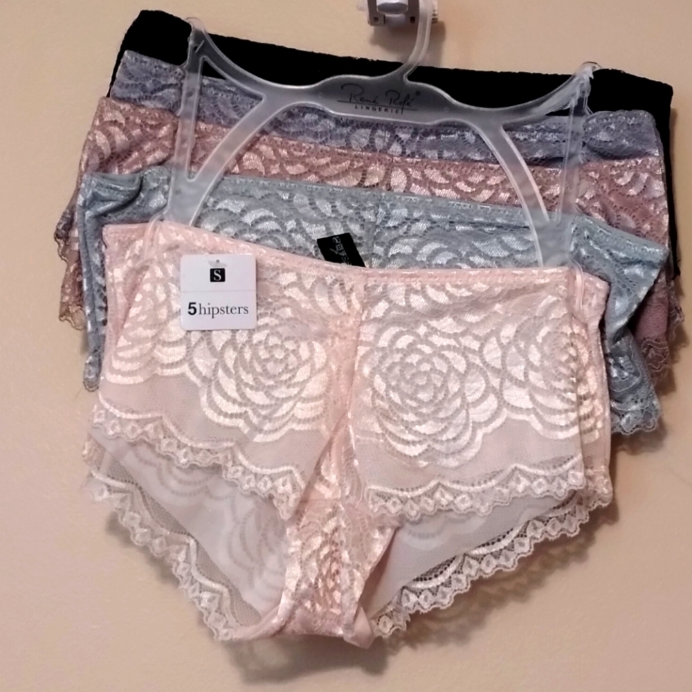 RENÉ ROFÉ, Hipster, 5 Pack Panties, NWT, Sm